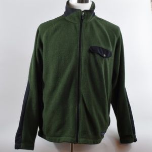 Men's Green Patagonia Polartec Zip Up Sweater